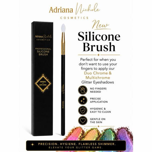 Silicone Eyeshadow Brush for Duochrome Glitter/ Multichrome Shadows